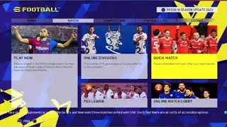 PES2018 PS3 | SEASON UPDATE EFOOTBAL [new graphic menu ]