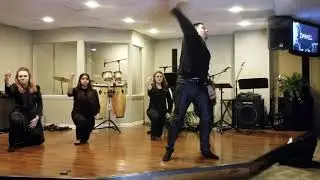 My God Fights for me!! Ministering display 