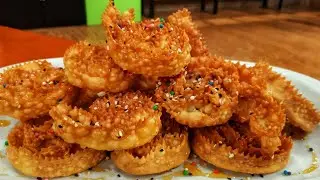 Receta dulce: Espirales italianos fritos con miel