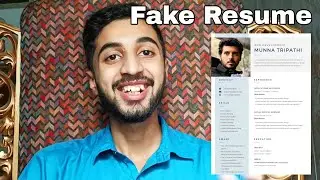 I applied for a Fake Internship with Fake Resume
