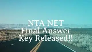 NTA NET Final Answer Key 2020 Published!!!