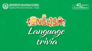 English Language Trivia | Homerton Grammar School #englishlanguage #homertongrammarschool
