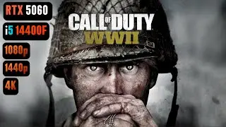 Call of Duty WWII RTX 5060 FPS TEST | COD WWII RTX 5060 & i5 14400F Benchmark
