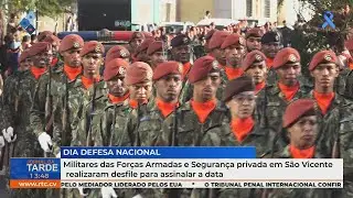 Defesa Nacional: Militares e seguran&ccedil;a privada em S&atilde;o Vicente realizam desfile para assinalar a data