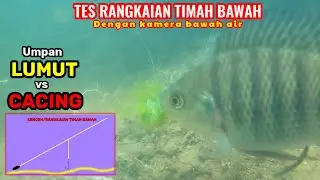 TES RANGKAIAN PANCING TIMAH BAWAH dengan kamera bawah air