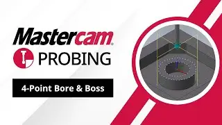 How to Set a Work Offset Using Renishaw Inspection Plus | 4-Point Bore & Boss Probing