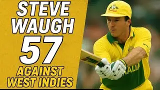 STEVE WAUGH| 57 RUNS VS WEST INDIES @ JAIPUR IN 1996.