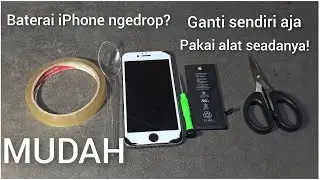 Cara ganti baterai iphone 6 sendiri dengan alat seadanya | iphone 6 battery replacement