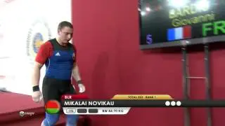 NOVIKAU Mikalai 1j 193 kg cat. 85 World Weightlifting Championship 2013