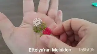 63.Kaydırma mekik, yapraklı bayram şekeri modeli.