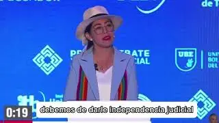 INTERVENCI&Oacute;N DE KATISKA MOLINA, CANDIDATA A AL VICEPRESIDENCIA  SOBRE SU PALN DE TRABAJO