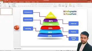 Create a 3d tiered pyramid with microsoft powerpoint | powerpoint animation tutorial.