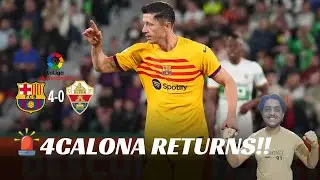 BARCELONA 4-0 ELCHE- MATCH REVIEW | Ansu Fati scores, Lewandowski brace, Barca with a 15 point lead