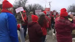 Nurse protest at Samaritan Medical Center, Watertown, N.Y.
