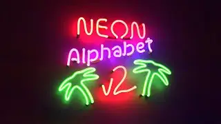 Neon Alphabet v2 Library Asset (ENG)