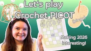 Let&rsquo;s play Crochet PICOT (bingo) ✨ Will I get a full blackout?? 🤞🏼🎱🧶