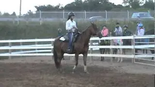 Heidi Falzon on Lily doing Barrels