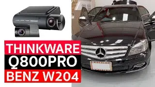 รีวิวกล้องติดรถยนต์สำหรับรถเบนซ์ Thinkware Q800Pro ติดตั้ง Benz W204 กล้องที่รถเบนซ์เลือกใช้