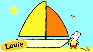 [4K] Louie, zeichne mir ein Boot ⛵| Zeichentrickserie für Kinder | Louie - Deutsche