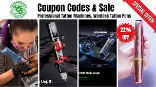💉DragonHawk Coupon Code & Sale:🔥Up to 22% OFF Professional Tattoo Machines, Wireless Pens & Supply!