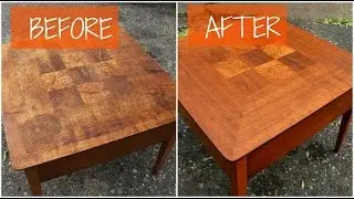 DIY Mid Century Furniture Refinish