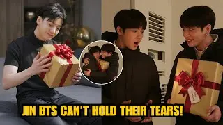 BTS' Jin Can't Hold Back His Tears! Jungkook Gives Him a Special Christmas Gift