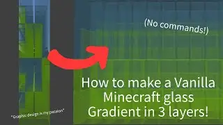 Much Shorter Tutorial on Vanilla Minecraft Gradients Made Entirely with Stained Glass (NO COMMANDS!)