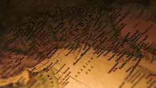 Through The Map of India - Free Stock Video