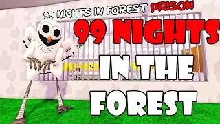 ROBLOX : 99 NIGHTS IN FOREST PRISON RUN ! NEW OBBY BARRY'S #roblox #games #gaming #funny #gameplays
