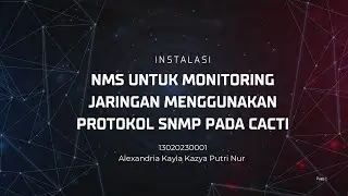 Instalasi NMS untuk monitoring jaringan menggunakan protokol SNMP pada Cacti