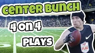 Center Bunch 4 on 4 Flag Football Plays
