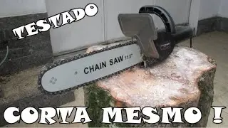 TESTAMOS UM KIT MOTO SERRA PARA ESMERILHADEIRA DE MÃO!