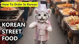 How to Order Korean Street Food in Myeongdong | Easy Korean for Beginners