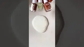 Mixing 3 nail polish into Slime ✨🌈 #asmr #slimecoloring #satisfying #slime #shorts