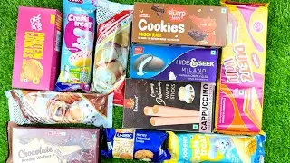 Cakes wafers and cookies opening asmr video