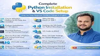 Python Installation & VS Code Setup | Complete Beginner Guide | CMD, IDLE, IDE | Python telugu 2026