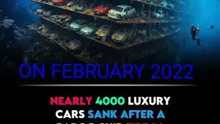 NEARLY 4000 LUXURY CARS SANK AFTER A CARGO  SHIP FIRE IN THE ATLANTIC OCEAN ON FEBRUARY 2022