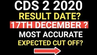 CDS 2 2020 | Expected Result date | CUT OFF | OTA/IMA/INA/AFA |