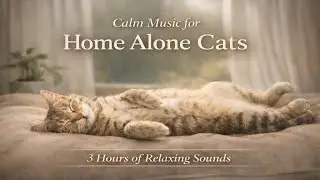 3 Hours of Daytime Calm for Home Alone Cats | Soft Water Sounds & Relaxing Music
