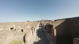 scavi pompei drone