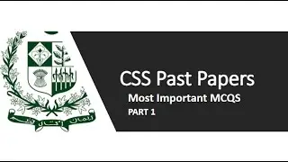CSS past Papers MCQS 2022 | CSS Important MCQS 2023 | CSS solved MCQS