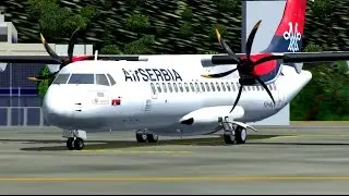 [FSX] Air SERBIA ATR 72-500 |YU-ALU| Takeoff @ Tivat Airport