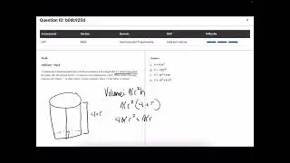 QUESTION ID: b0dc920d - CALCULATING AREA & VOLUME - SAPNEIL TUTORING SAT SKILLSET #2 - 2026-2027