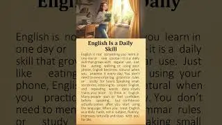 English Is a Daily Skill | Practice Daily & Speak Fluently Without Pressure #shorts #english