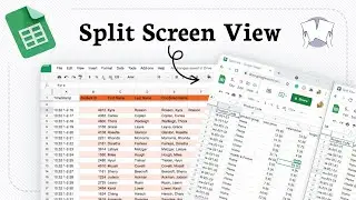 How to split view in Google Sheets (organize sheet view)