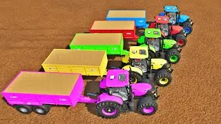 LOADING tractors and LIME Use a LOADING MECHANISM or IMPLEMENT to LOAD COLOUR OF TRACTOR - FS22