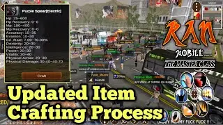 Updated Process to Craft an Item | I Crafted my Purple Spear | Ran Mobile: The Master Class V1.7.2K3