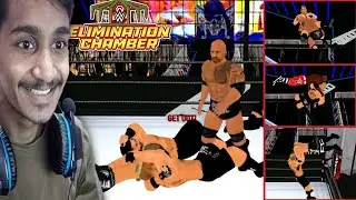 WR3D MOD WWE Elimination Chamber Match Brock Lesnar vs Roman Reigns vs Aj Styles vs Rock vs lashley