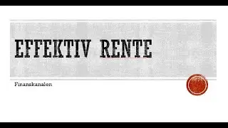 Effektiv rente