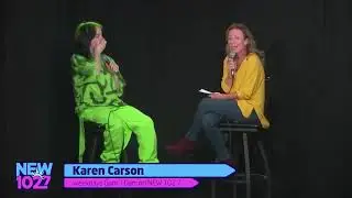 Billie Eilish was interviewed by NEW1027 in New York